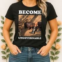 Moo Deng Become Ungovernable Women's T-Shirt thumb 2