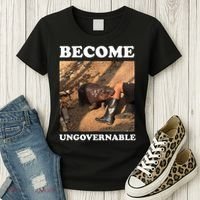 Moo Deng Become Ungovernable Women's T-Shirt thumb 3