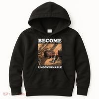 Moo Deng Become Ungovernable Kids Hoodie thumb 0