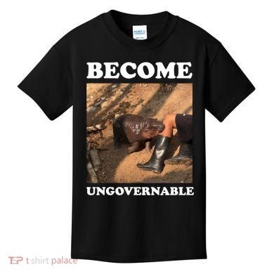 Moo Deng Become Ungovernable Kids T-Shirt