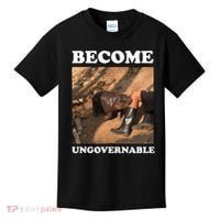 Moo Deng Become Ungovernable Kids T-Shirt thumb 0