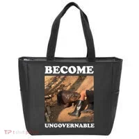 Moo Deng Become Ungovernable Tote Bag thumb 0