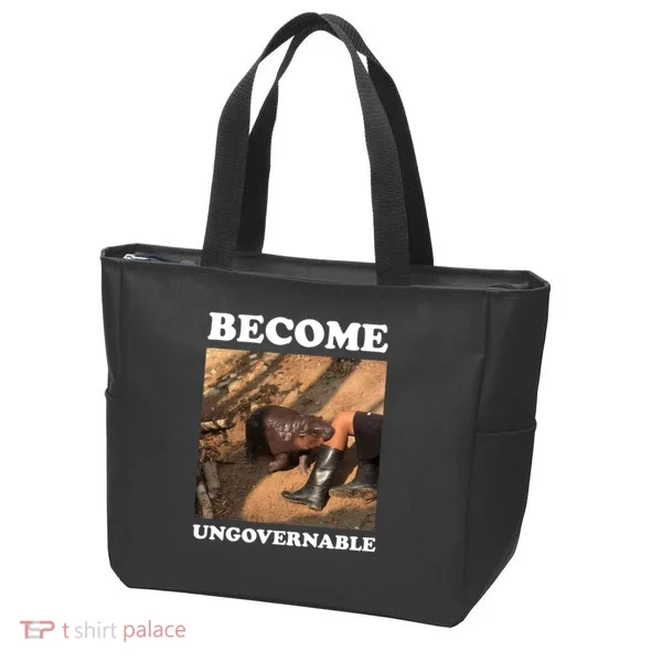 Moo Deng Become Ungovernable Tote Bag