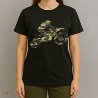 Motocross Dirt Bike Racing Camo Camouflage T-Shirt thumb 4