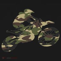 Motocross Dirt Bike Racing Camo Camouflage Women's T-Shirt thumb 6