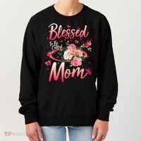 Mother's Day Blessed To Be Called Mom Butterflies And Roses Women's Sweatshirt thumb 0