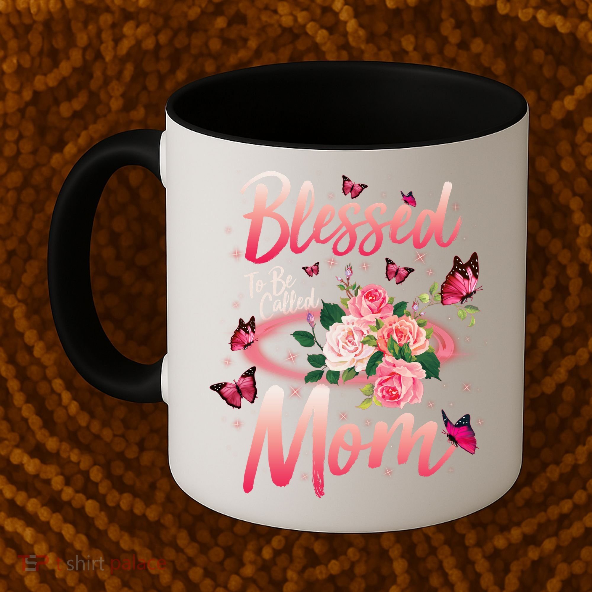 Mother's Day Blessed To Be Called Mom Butterflies And Roses Coffee Mug