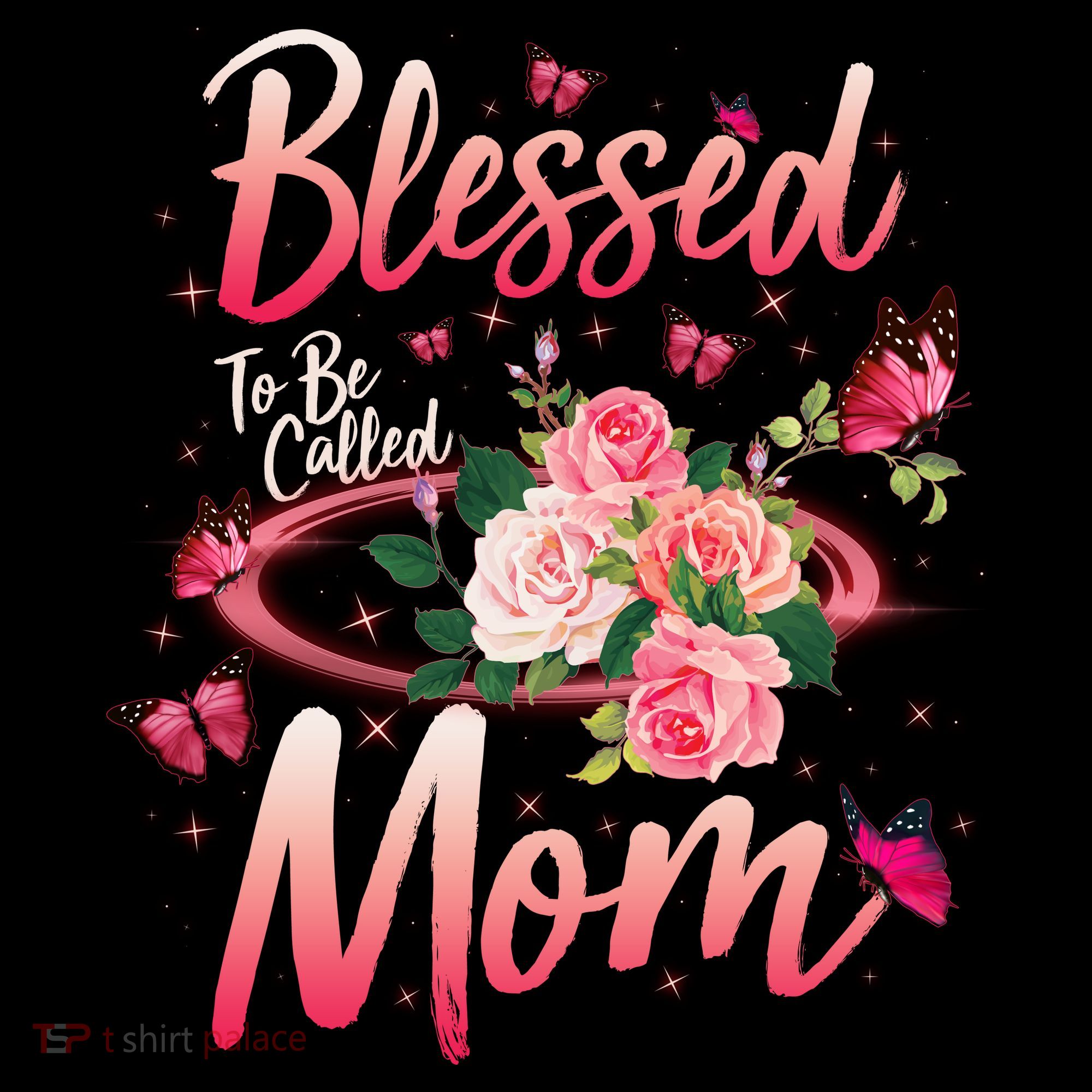 Mother's Day Blessed To Be Called Mom Butterflies And Roses Women's Hoodie