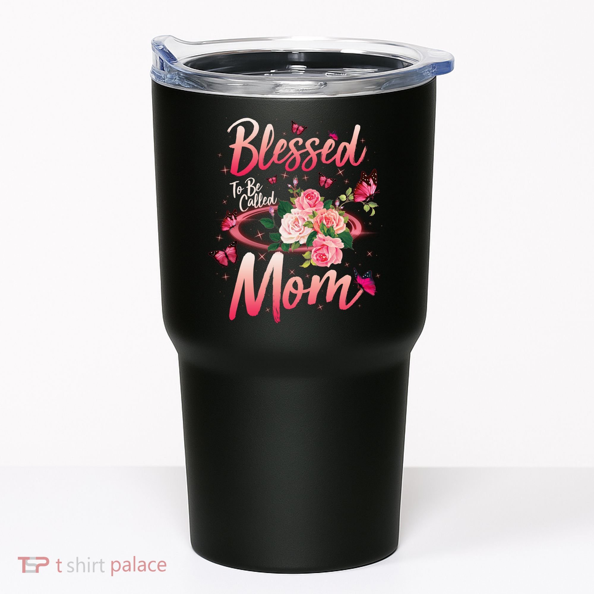 Mother's Day Blessed To Be Called Mom Butterflies And Roses Tumbler