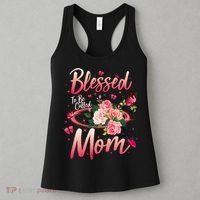 Mother's Day Blessed To Be Called Mom Butterflies And Roses Women's Tank Top thumb 3