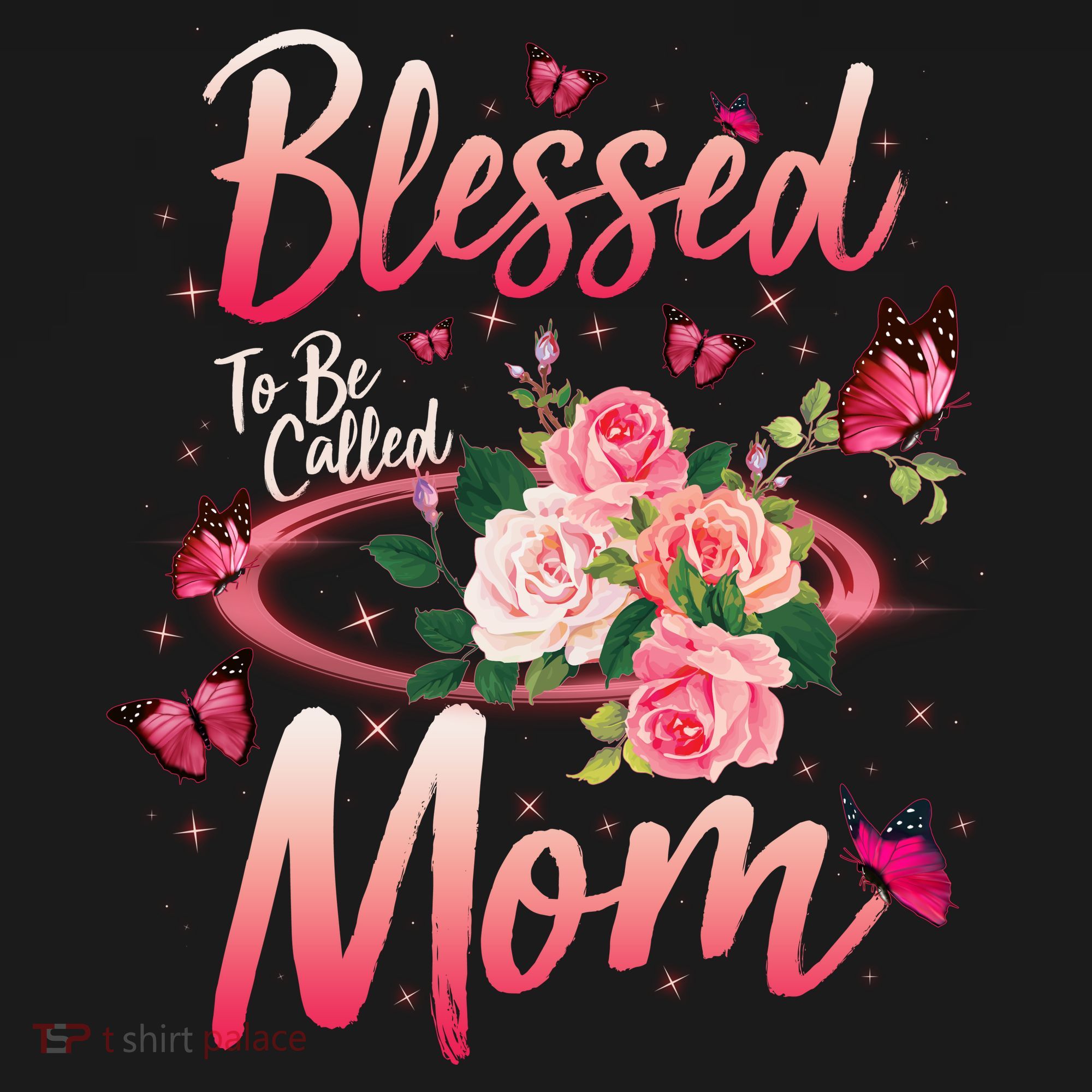 Mother's Day Blessed To Be Called Mom Butterflies And Roses Women's Tank Top
