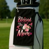 Mother's Day Blessed To Be Called Mom Butterflies And Roses Golf Towel thumb 2
