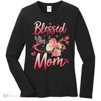 Mother's Day Blessed To Be Called Mom Butterflies And Roses Women's Long Sleeve Shirt thumb 0