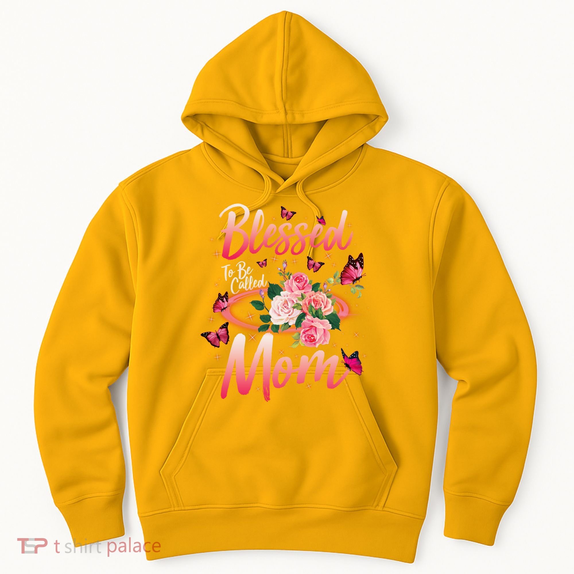Mother's Day Blessed To Be Called Mom Butterflies And Roses Hoodie
