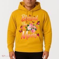 Mother's Day Blessed To Be Called Mom Butterflies And Roses Hoodie thumb 2