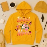 Mother's Day Blessed To Be Called Mom Butterflies And Roses Hoodie thumb 3