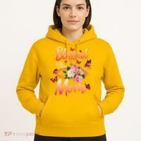 Mother's Day Blessed To Be Called Mom Butterflies And Roses Hoodie thumb 5