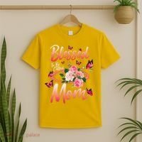 Mother's Day Blessed To Be Called Mom Butterflies And Roses T-Shirt thumb 2