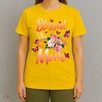 Mother's Day Blessed To Be Called Mom Butterflies And Roses T-Shirt thumb 4