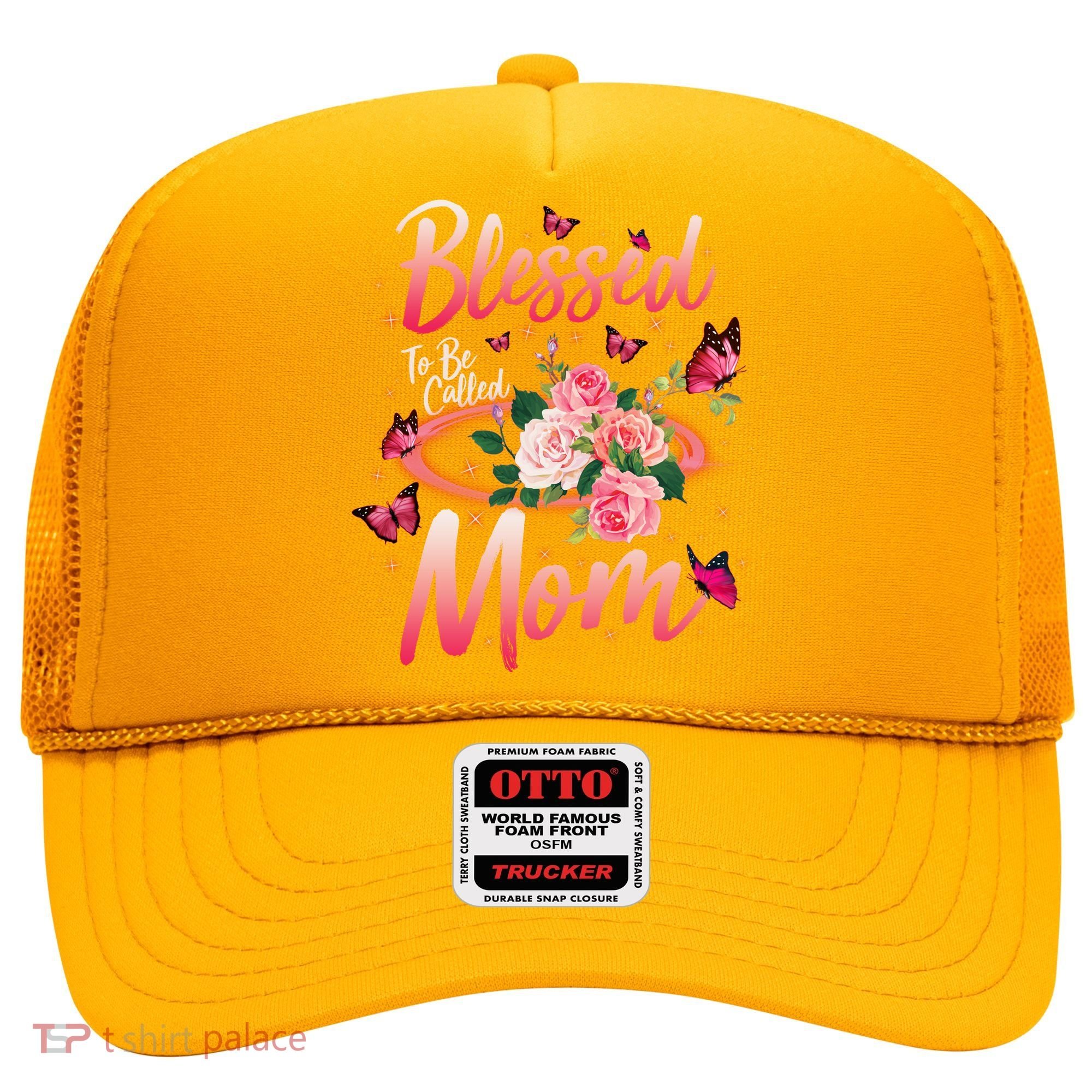 Mother's Day Blessed To Be Called Mom Butterflies And Roses Hat