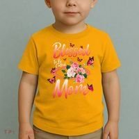 Mother's Day Blessed To Be Called Mom Butterflies And Roses Toddler T-Shirt thumb 2