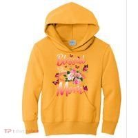 Mother's Day Blessed To Be Called Mom Butterflies And Roses Kids Hoodie thumb 0