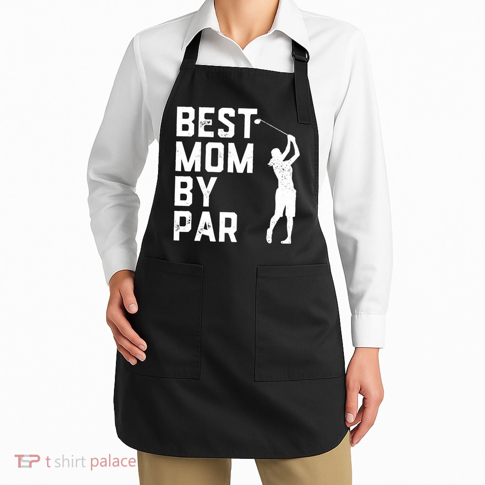 Mother's Day Best Mom By Par Funny Golf Lover Gift Apron