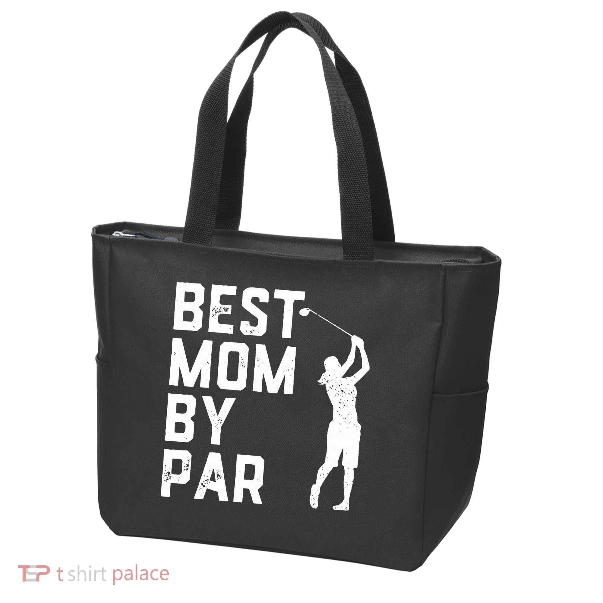 Mother's Day Best Mom By Par Funny Golf Lover Gift Tote Bag