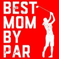 Mother's Day Best Mom By Par Funny Golf Lover Gift Santa Hat thumb 1