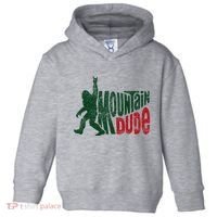 Mountain Dude Bigfoot Hiking Humor Toddler Hoodie thumb 0