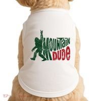 Mountain Dude Bigfoot Hiking Humor Doggie Tank thumb 0