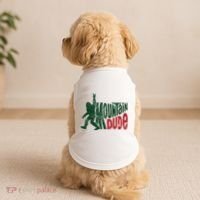 Mountain Dude Bigfoot Hiking Humor Doggie Tank thumb 2