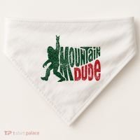 Mountain Dude Bigfoot Hiking Humor USA-Made Doggie Bandana thumb 0