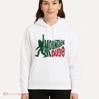 Mountain Dude Bigfoot Hiking Humor Hoodie thumb 5
