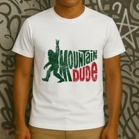 Mountain Dude Bigfoot Hiking Humor T-Shirt thumb 3
