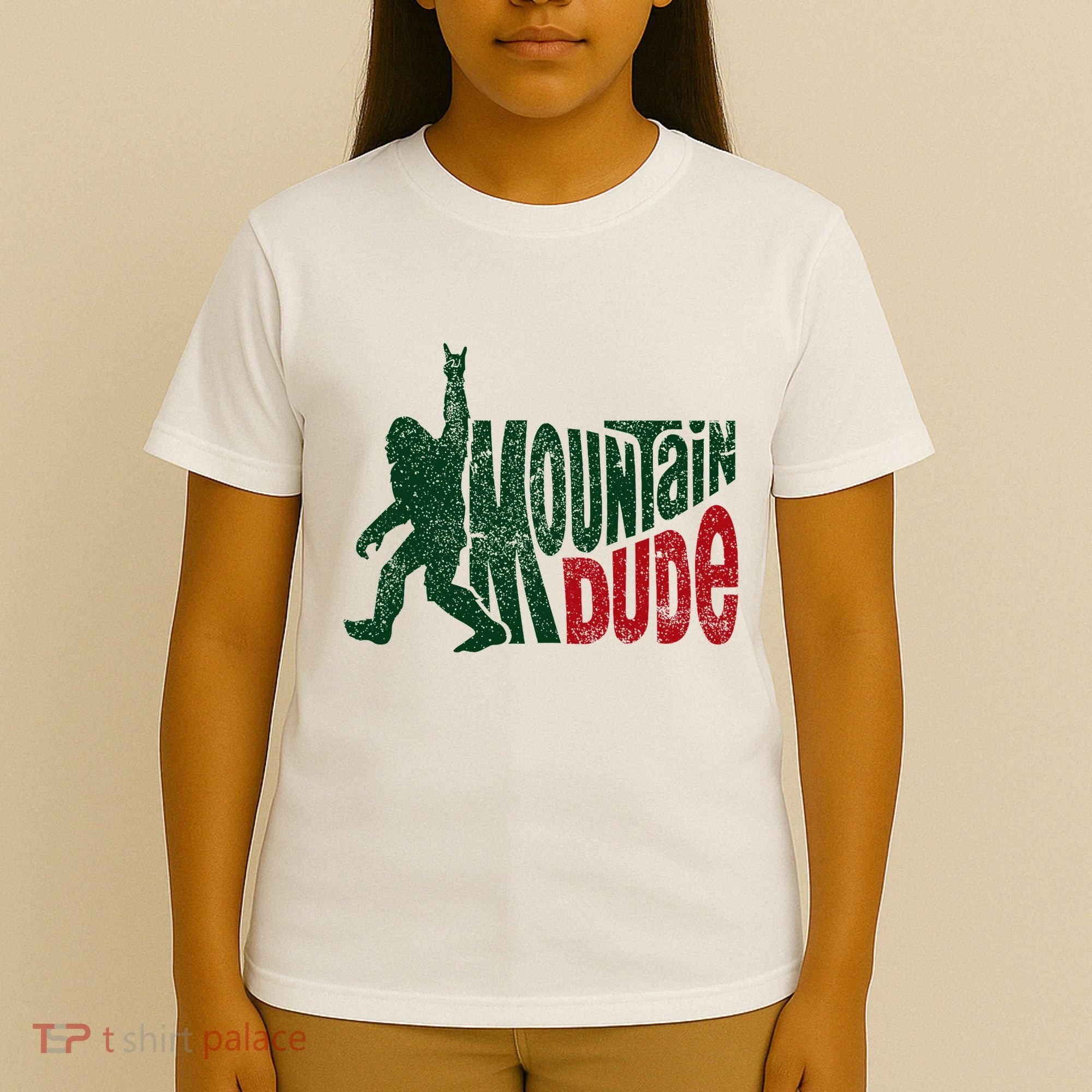 Mountain Dude Bigfoot Hiking Humor T-Shirt
