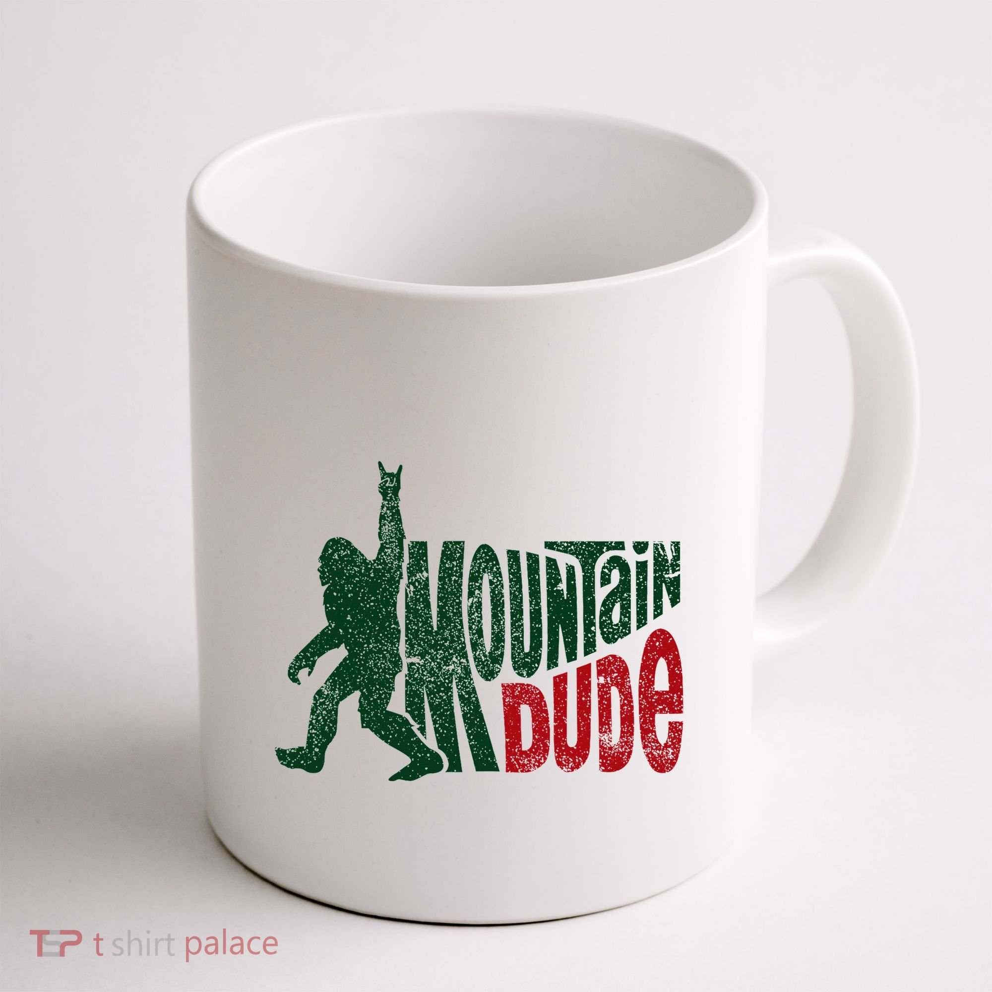 Mountain Dude Bigfoot Hiking Humor Coffee Mug