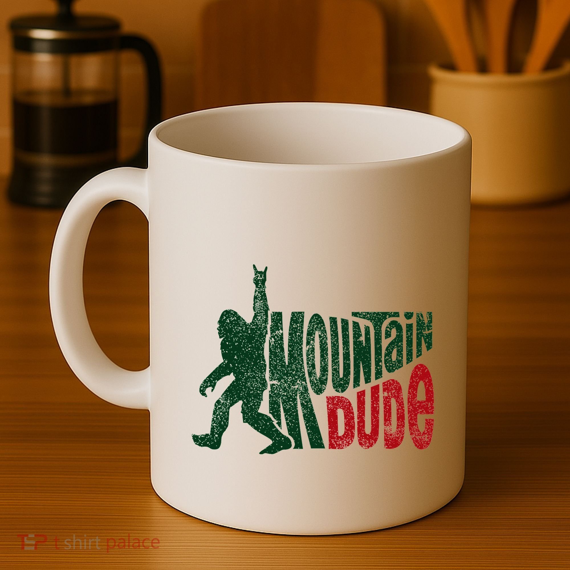 Mountain Dude Bigfoot Hiking Humor Coffee Mug