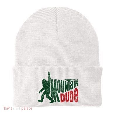Mountain Dude Bigfoot Hiking Humor Beanie