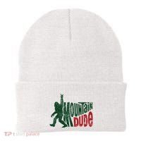 Mountain Dude Bigfoot Hiking Humor Beanie thumb 0