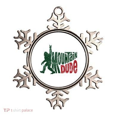Mountain Dude Bigfoot Hiking Humor Ornament