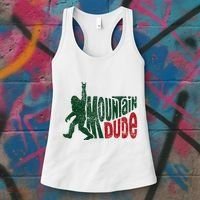 Mountain Dude Bigfoot Hiking Humor Women's Tank Top thumb 3