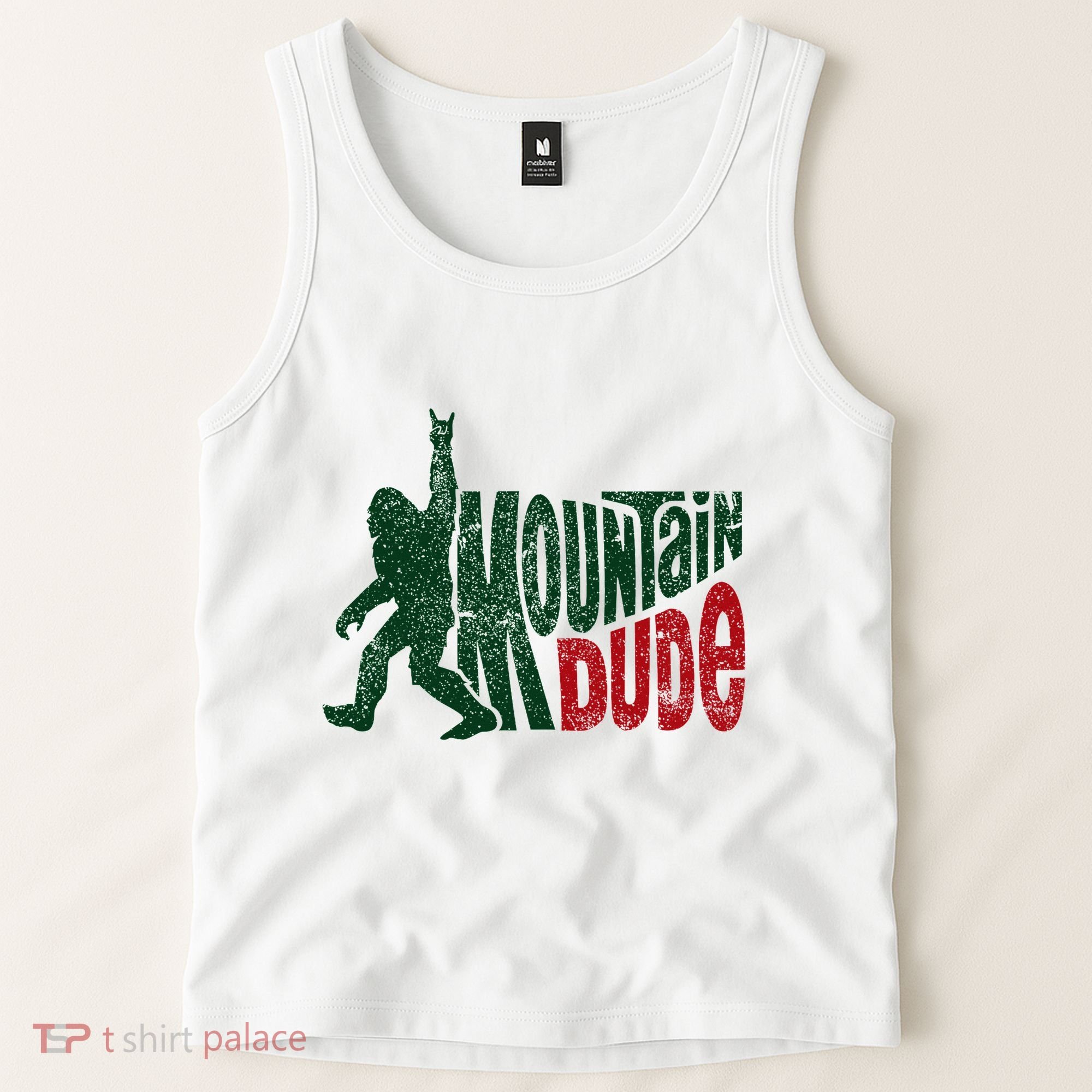 Mountain Dude Bigfoot Hiking Humor Tank Top