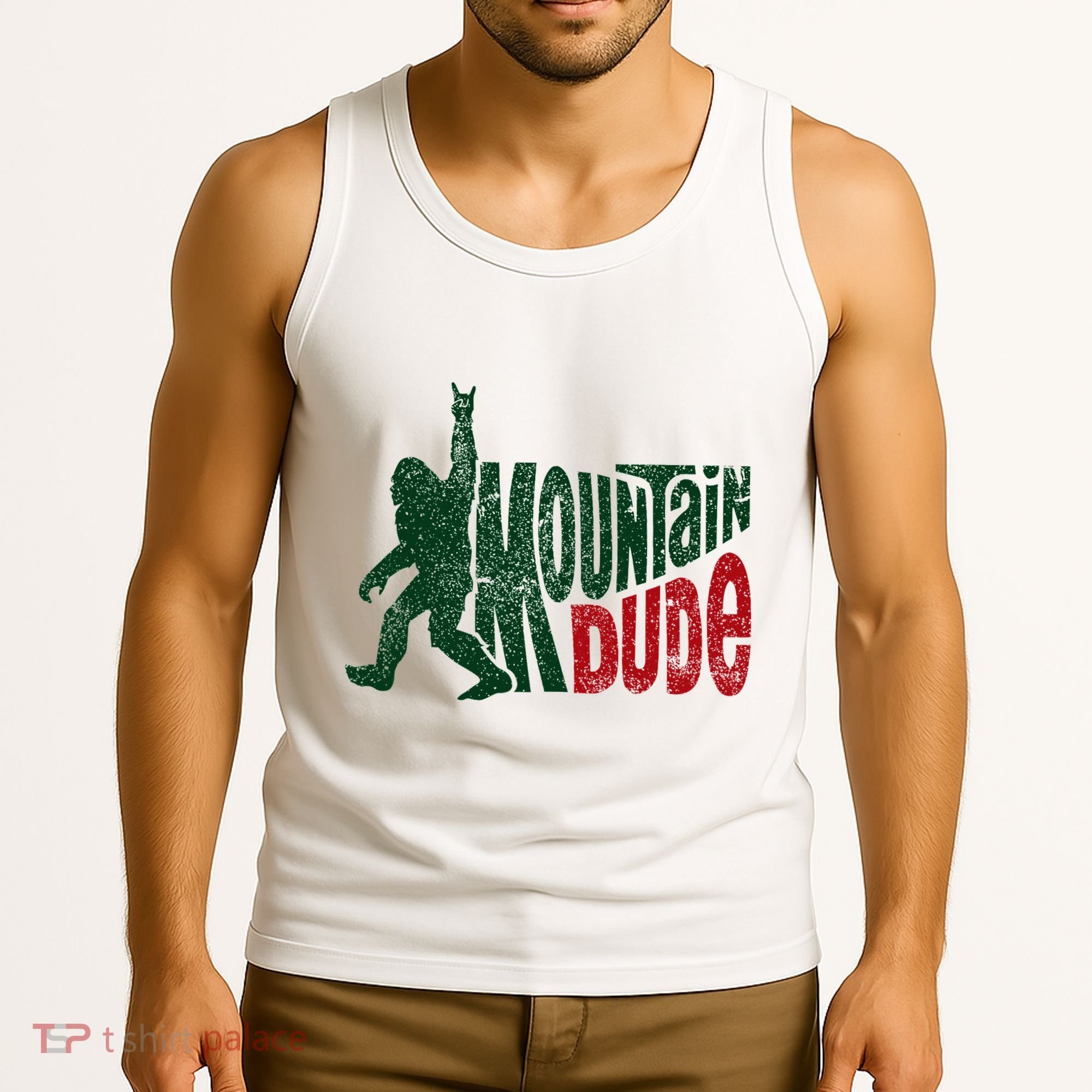 Mountain Dude Bigfoot Hiking Humor Tank Top