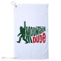Mountain Dude Bigfoot Hiking Humor Golf Towel thumb 0