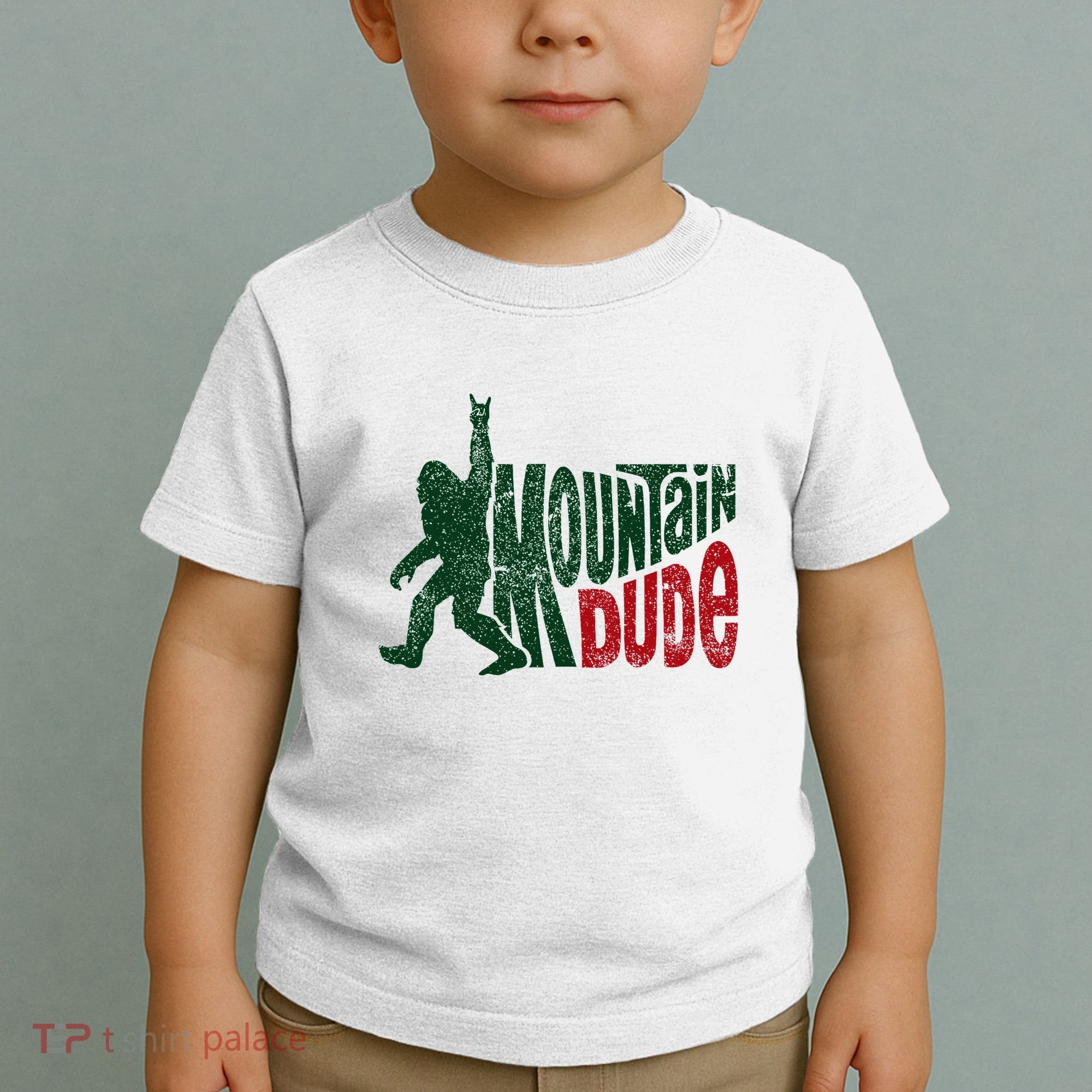 Mountain Dude Bigfoot Hiking Humor Toddler T-Shirt