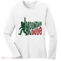 Mountain Dude Bigfoot Hiking Humor Women's Long Sleeve Shirt thumb 0