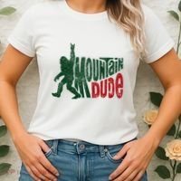 Mountain Dude Bigfoot Hiking Humor Women's T-Shirt thumb 2