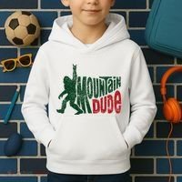 Mountain Dude Bigfoot Hiking Humor Kids Hoodie thumb 2