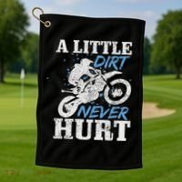 Motocross Dirt Bike Mx Racing Biker Golf Towel thumb 1